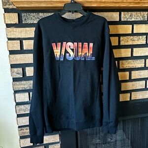 Men’s V/SUAL Black Crewneck Sweatshirt